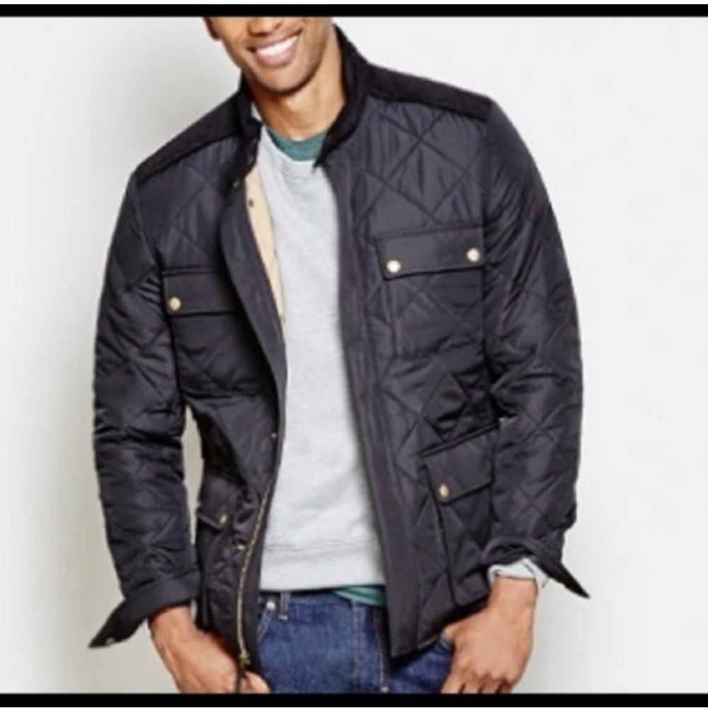 J. Crew Black Quilted Jacket